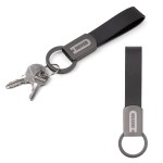 Axis Gunmetal Leather Keyring (Factory Direct) 10-12 Weeks 1 Axis Gunmetal Leather Keyring (Factory Direct) 10-12 Weeks 1