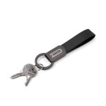 Axis Gunmetal Leather Keyring (Factory Direct) 10-12 Weeks 3 Axis Gunmetal Leather Keyring (Factory Direct) 10-12 Weeks 3