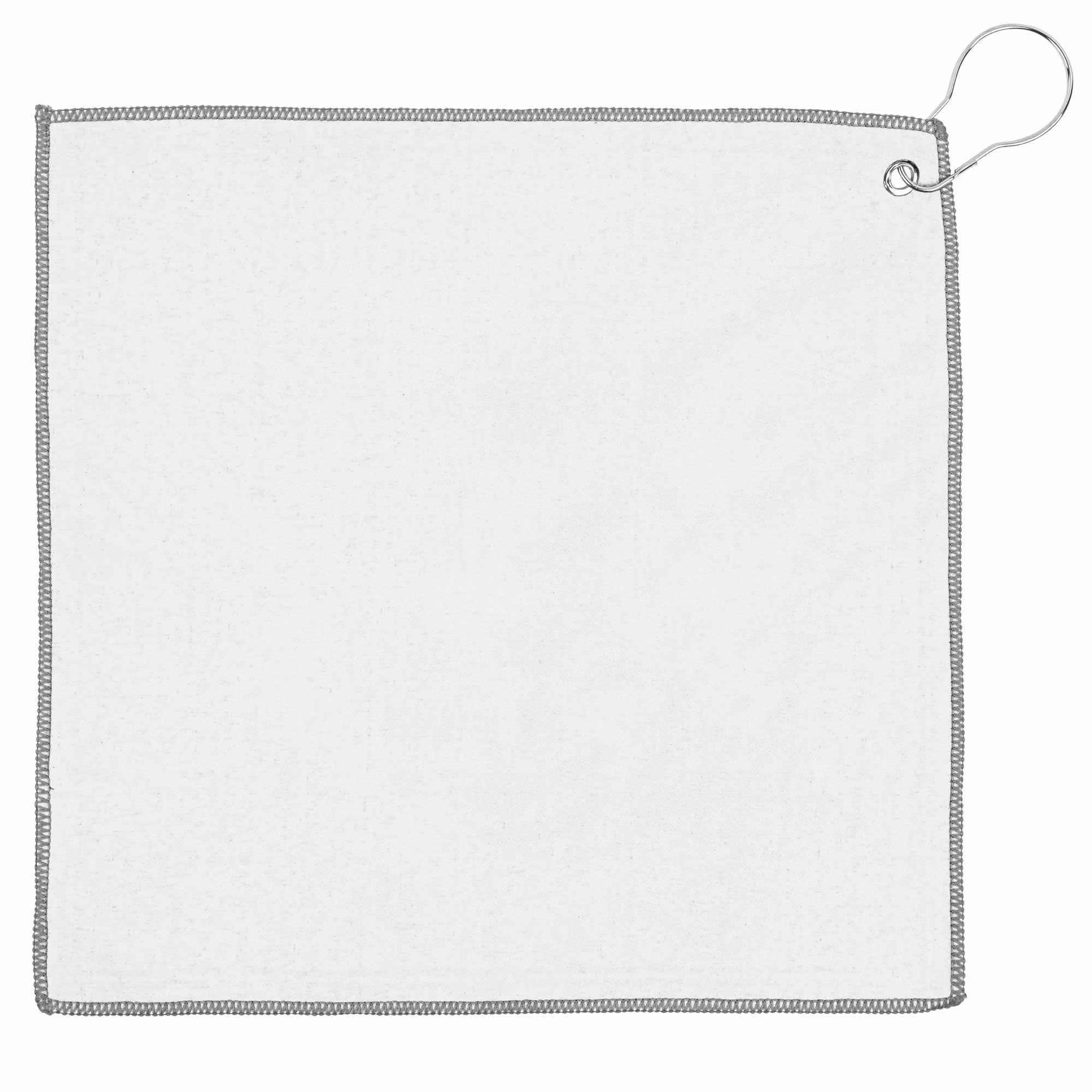 Recycled Golf Towel w/Carabiner (12" x 12") 1