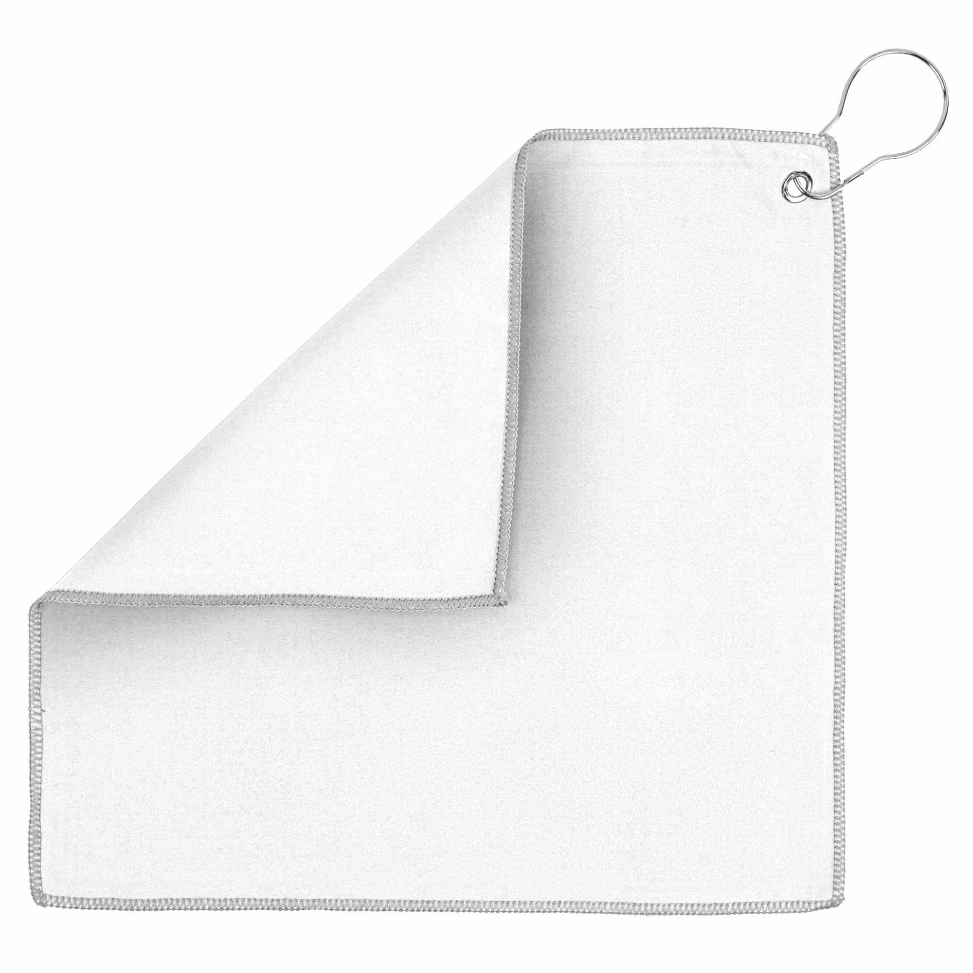 Recycled Golf Towel w/Carabiner (12" x 12") 1