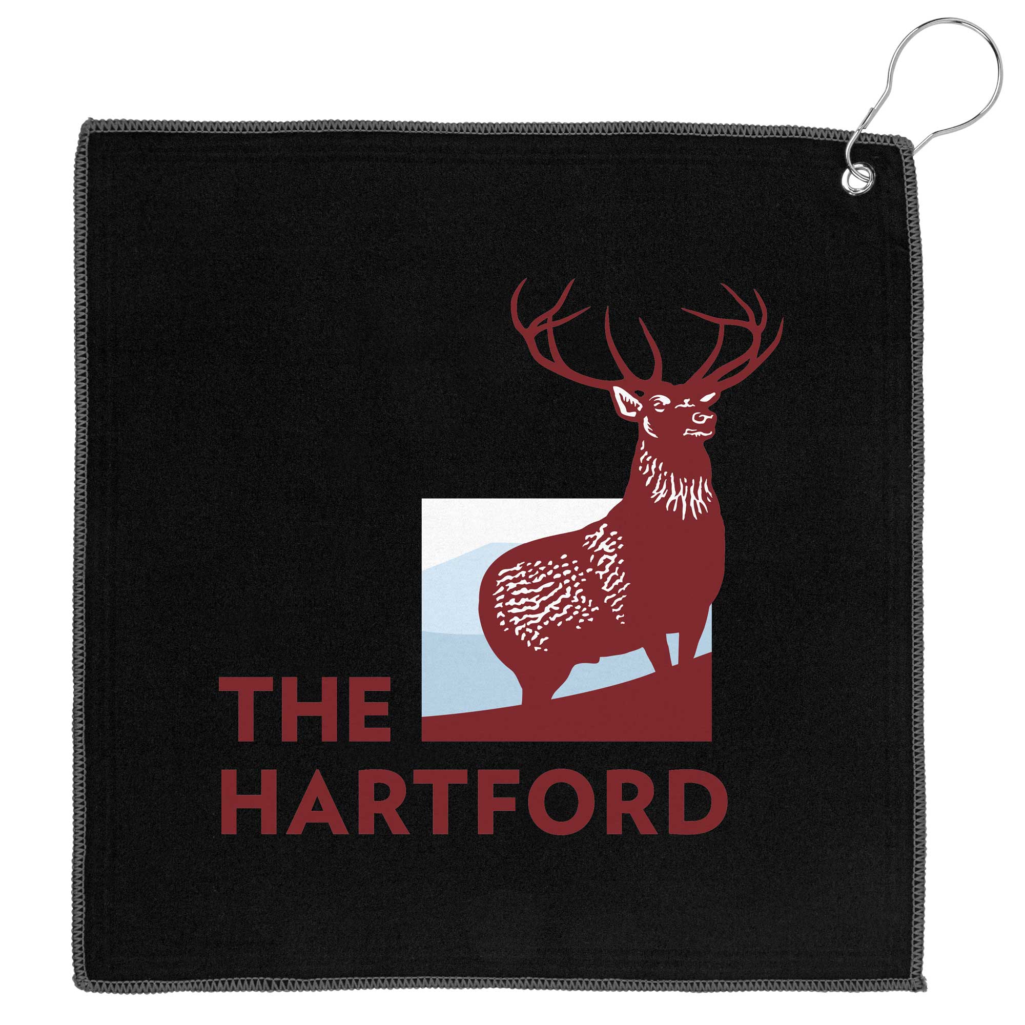 Recycled Golf Towel w/Carabiner (12" x 12") 1