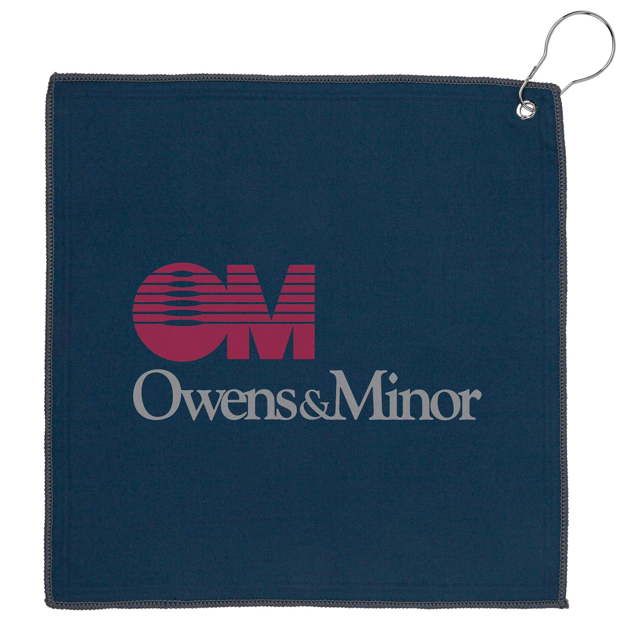 Recycled Golf Towel w/Carabiner (12" x 12") 1