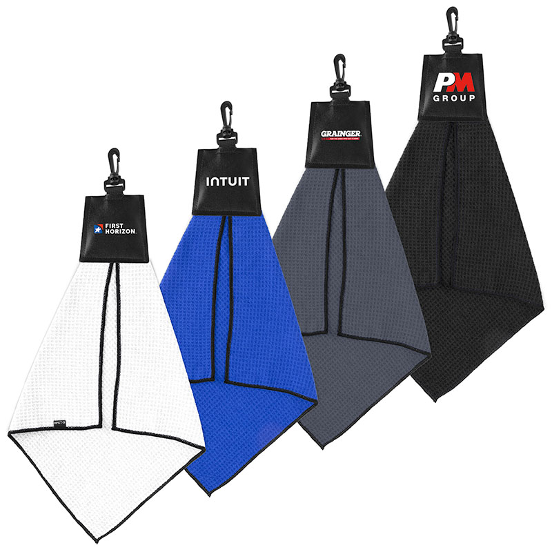 ProWaffle rPET Golf Towel (16" x 16") 1 ProWaffle rPET Golf Towel (16" x 16") 1