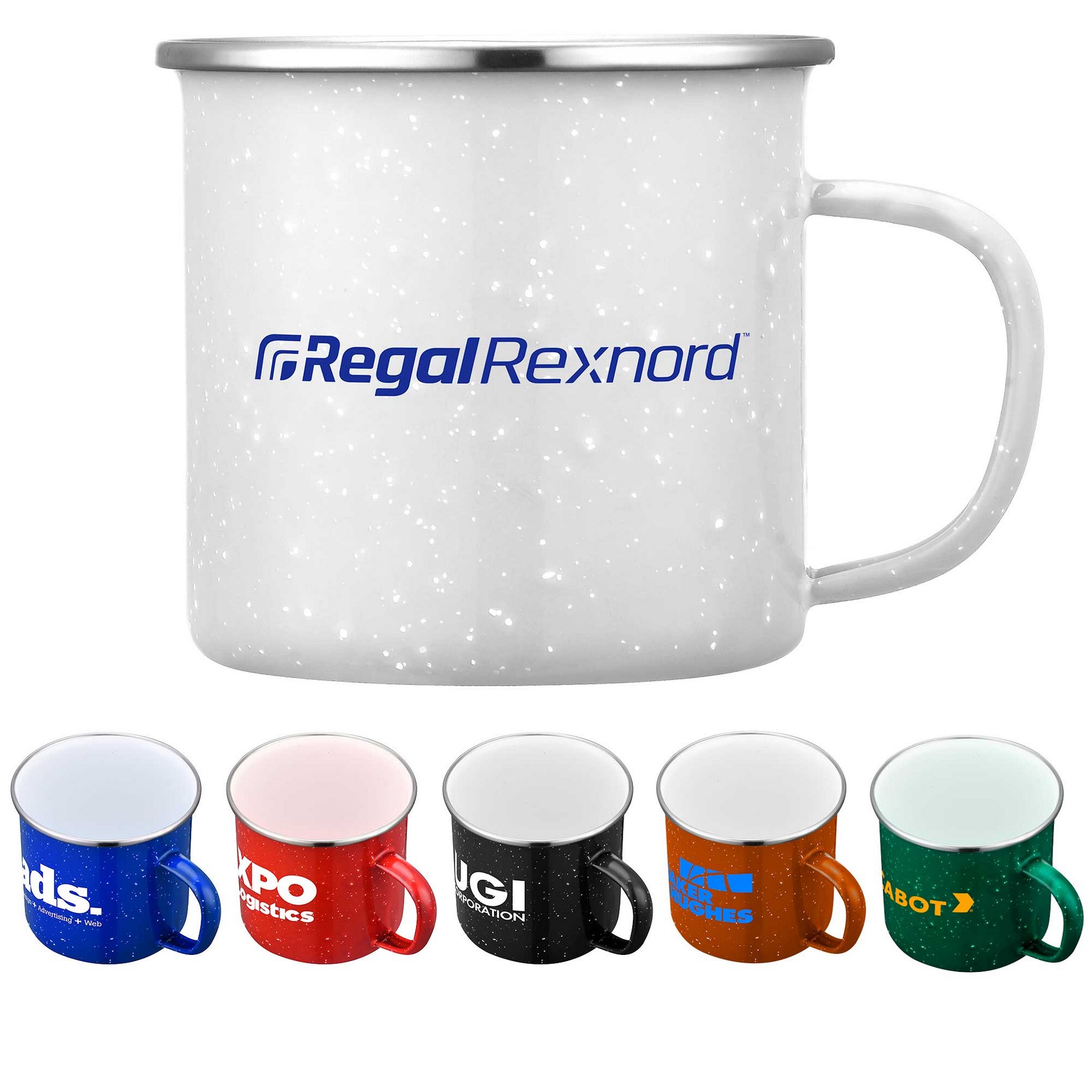 16oz. Speckled Enamel Mug with Stainless Steel Rim 1