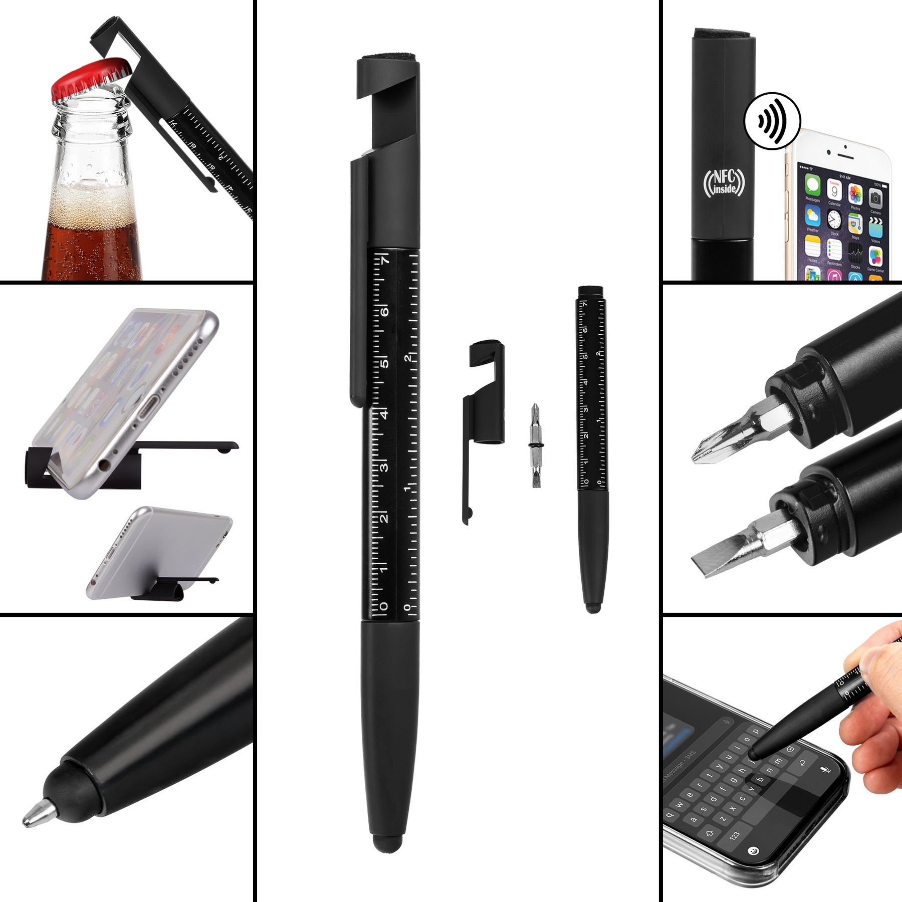 NFC Stylus Pen with Bottle Opener & Ruler 1