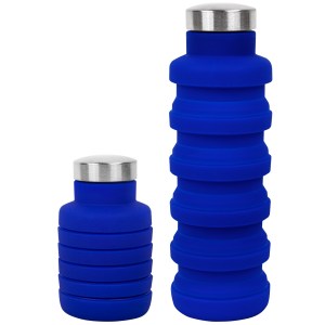 17 Oz. Collapsible Silicon Water Bottle (Factory Direct - 10-12 Weeks Ocean) 1 17 Oz. Collapsible Silicon Water Bottle (Factory Direct - 10-12 Weeks Ocean) 1
