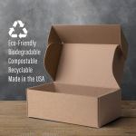 Brown Corrugated Medium Box - Brown Blank Open View Brown Corrugated Medium Box - Brown Blank Open View