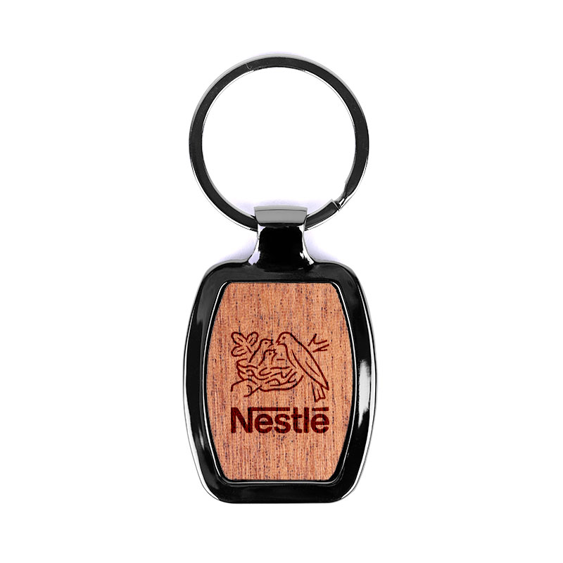 Revere Oval Wood Key Chain 1 Revere Oval Wood Key Chain 1