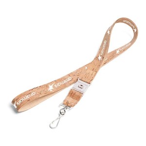 3/4" Natural Cork Fast Track Lanyard 1 3/4" Natural Cork Fast Track Lanyard 1