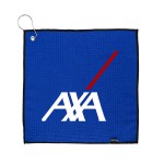 EcoWaffle rPET Golf Towel (12" x 12") - Blue EcoWaffle rPET Golf Towel (12" x 12") - Blue