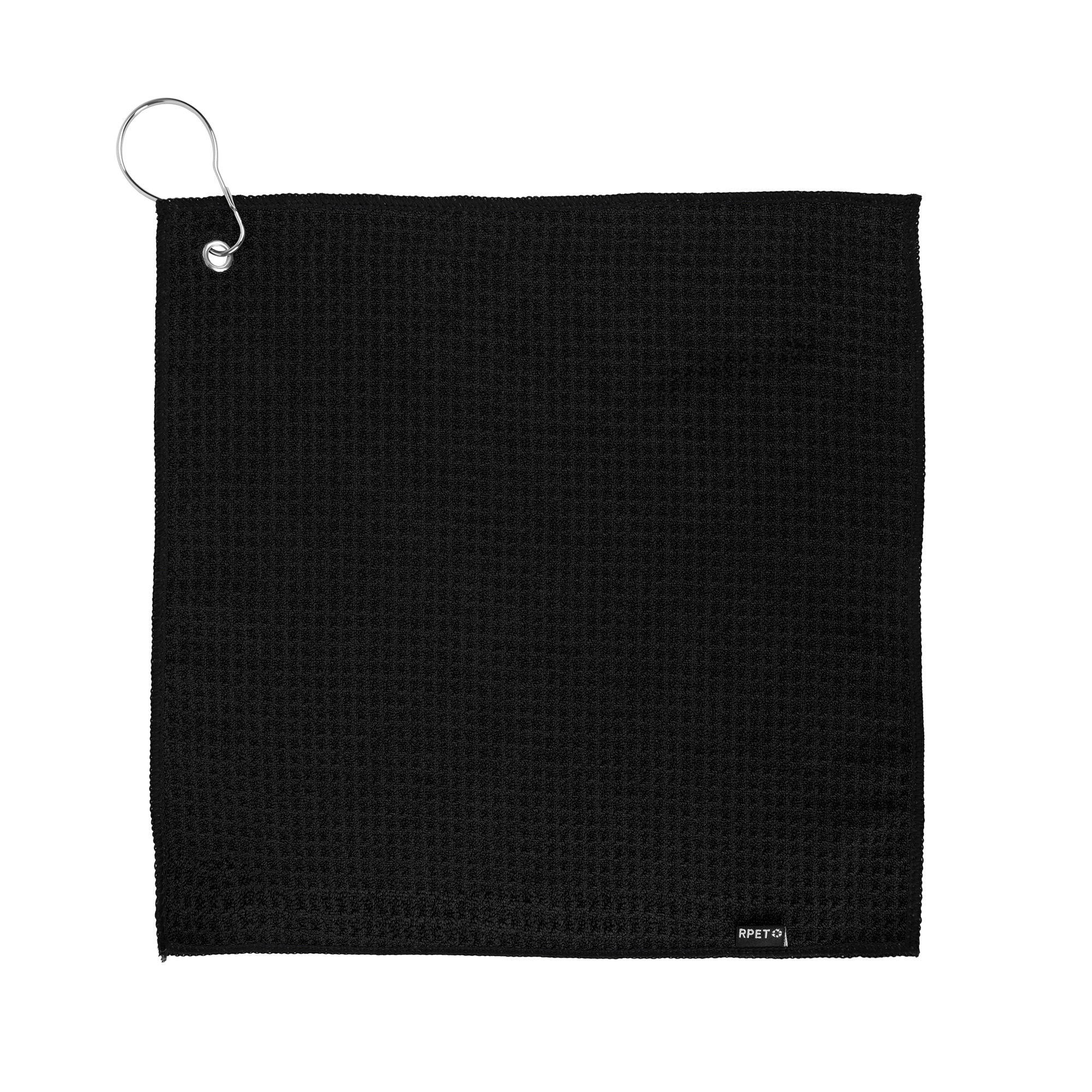 EcoWaffle rPET Golf Towel (12" x 12") 1