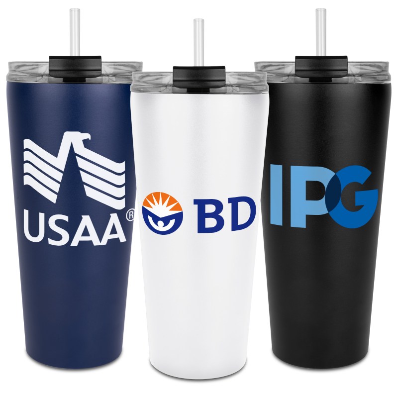 27 Oz. Trumbull Dual Wall No-Spill Vacuum Mug w/Straw 1 27 Oz. Trumbull Dual Wall No-Spill Vacuum Mug w/Straw 1