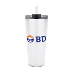 SteadySip 27 oz. No-Spill Straw Mug (Factory Direct) 10-12 Weeks - White SteadySip 27 oz. No-Spill Straw Mug (Factory Direct) 10-12 Weeks - White