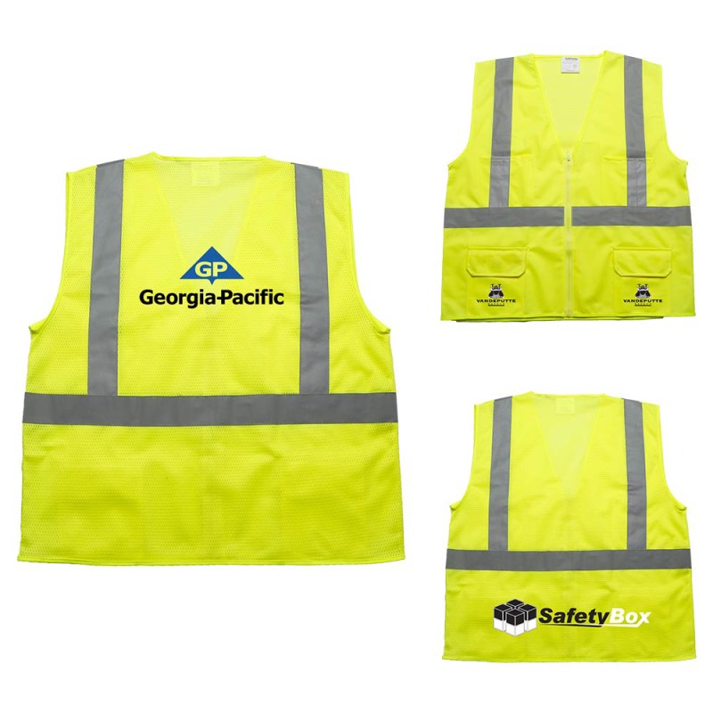 Ansi 2 Safety Vest W/ Pockets (Factory Direct - 10-12 Weeks Ocean) 1 Ansi 2 Safety Vest W/ Pockets (Factory Direct - 10-12 Weeks Ocean) 1