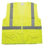 Ansi 2 Safety Vest W/ Pockets (Factory Direct - 10-12 Weeks Ocean) - Yellow Ansi 2 Safety Vest W/ Pockets (Factory Direct - 10-12 Weeks Ocean) - Yellow