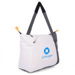 Jordan Water Resistant Tote Bag - Gray Front Angle Jordan Water Resistant Tote Bag - Gray Front Angle