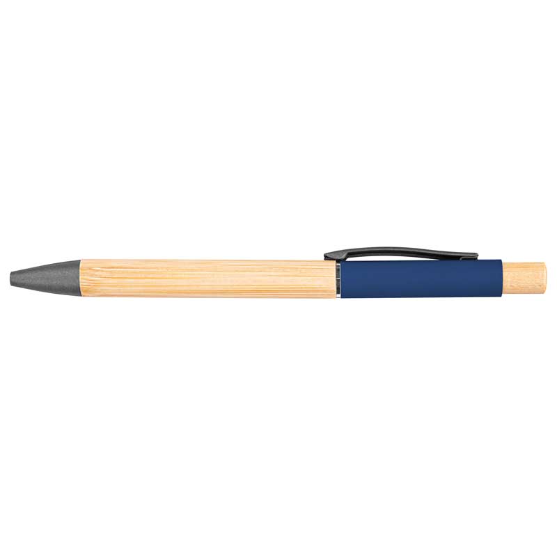 Bamboo Barrel Pen w/Gun Metal Clip 1