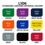 3/4" Nylon Lanyard (QuickShip) 18-24 Days - Various Blank Color 3/4" Nylon Lanyard (QuickShip) 18-24 Days - Various Blank Color