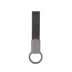 Axis Gunmetal Leather Keyring 2 Axis Gunmetal Leather Keyring 2