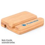 The Bamboo Dual Tablet and Mobile Device Holder - Tan The Bamboo Dual Tablet and Mobile Device Holder - Tan