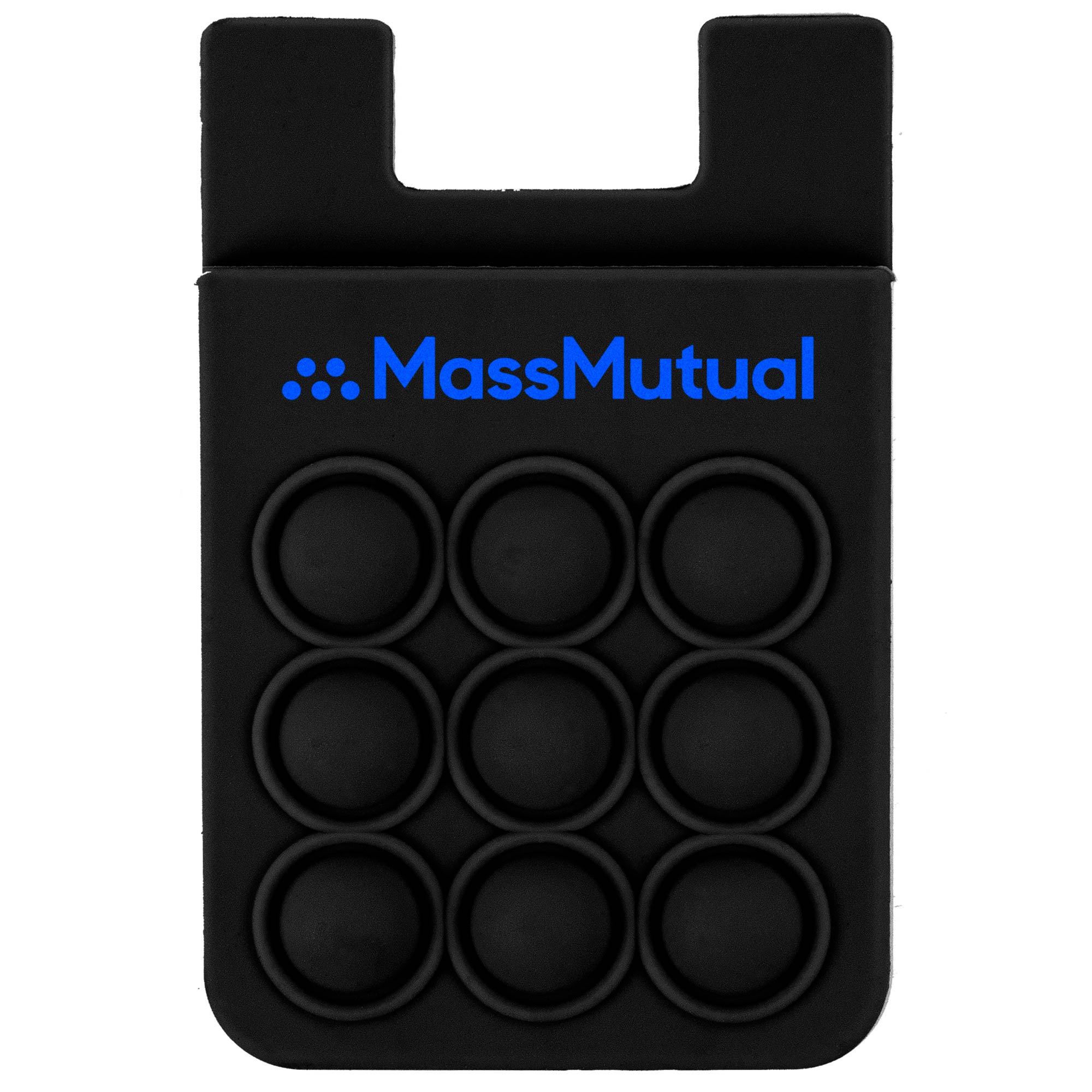 Popper Stress Reliever Silicone Phone Wallet 1