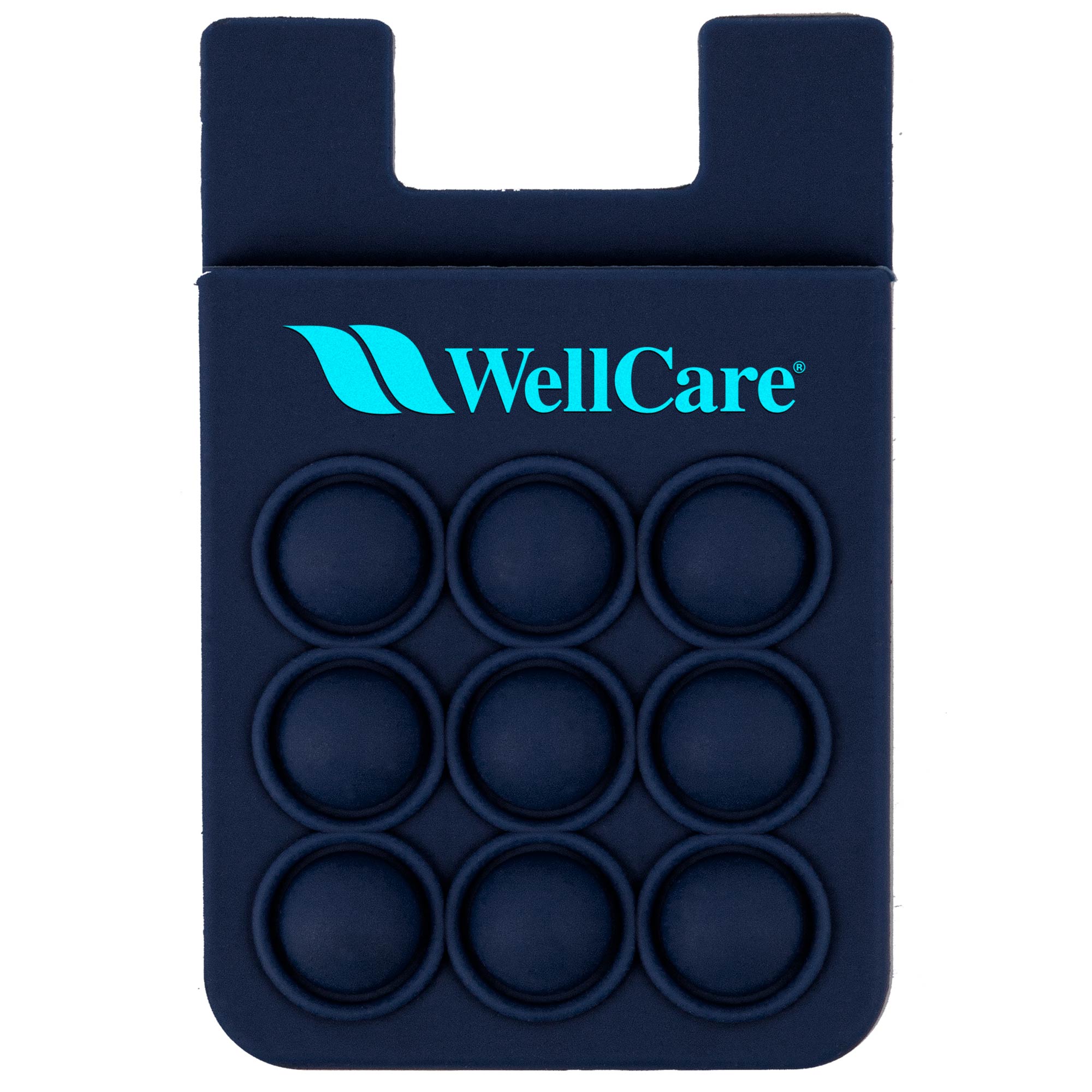 Popper Stress Reliever Silicone Phone Wallet 1