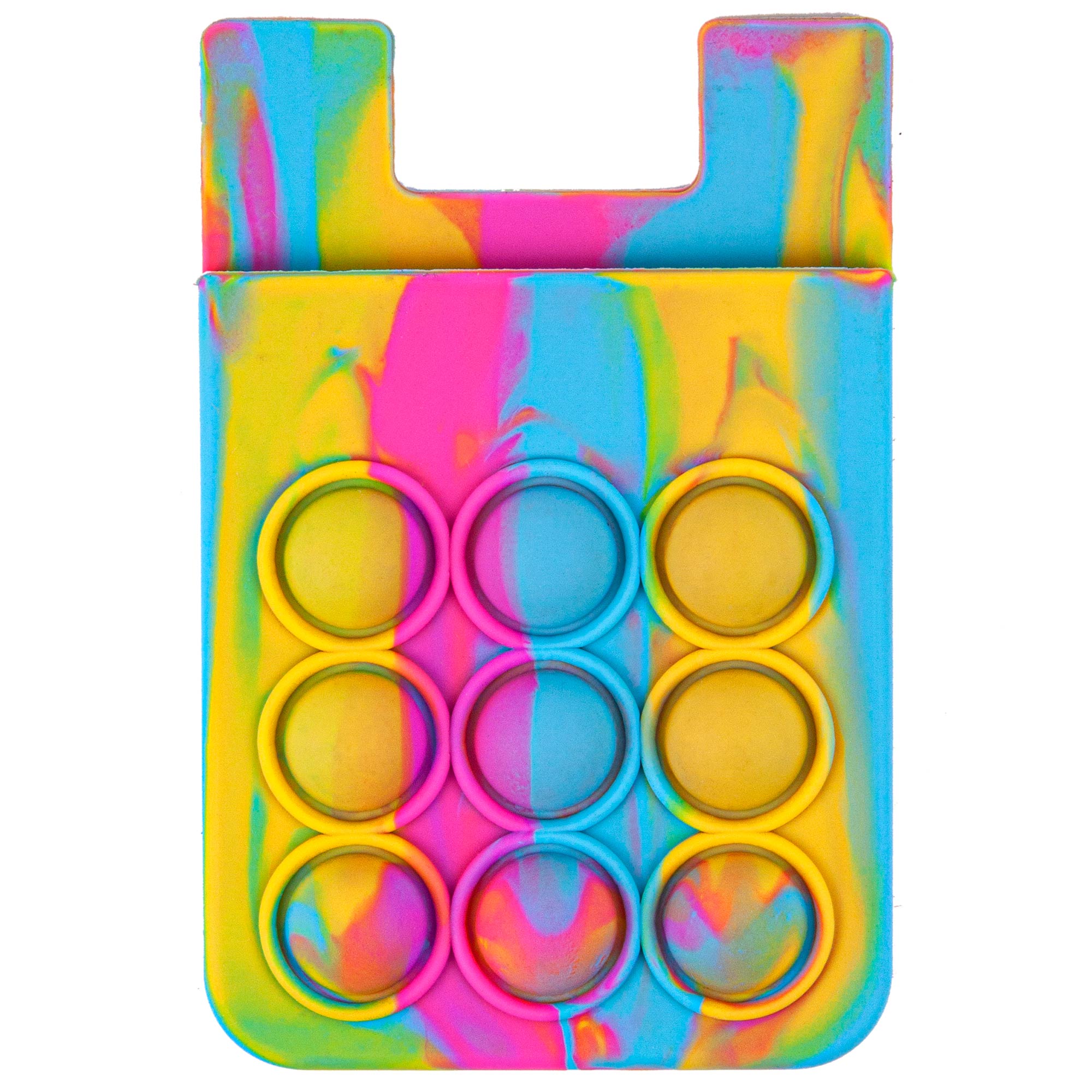 Popper Stress Reliever Silicone Phone Wallet 1