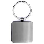 Bolton Square Wood Key Chain - Rosewood Brown/Gunmetal Gray Blank Back Bolton Square Wood Key Chain - Rosewood Brown/Gunmetal Gray Blank Back