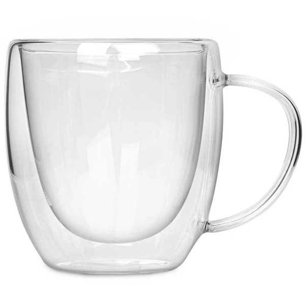 8.5 Oz. Double Wall Glass Mug 1