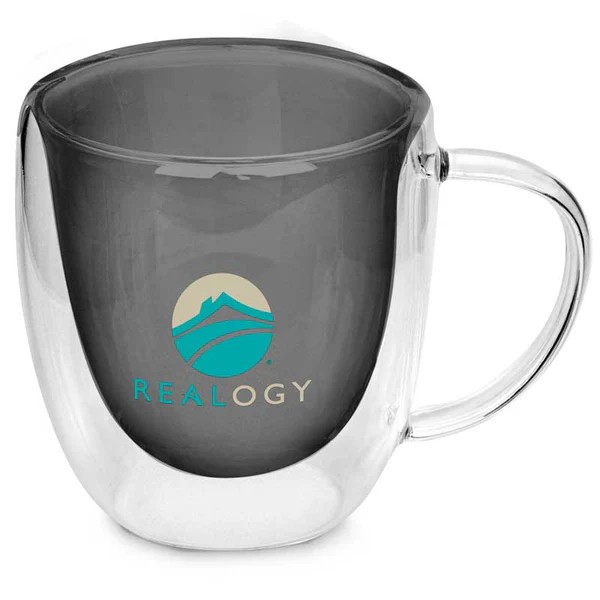 8.5 Oz. Double Wall Glass Mug 1