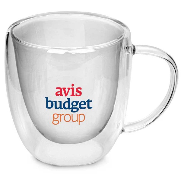 8.5 Oz. Double Wall Glass Mug 1