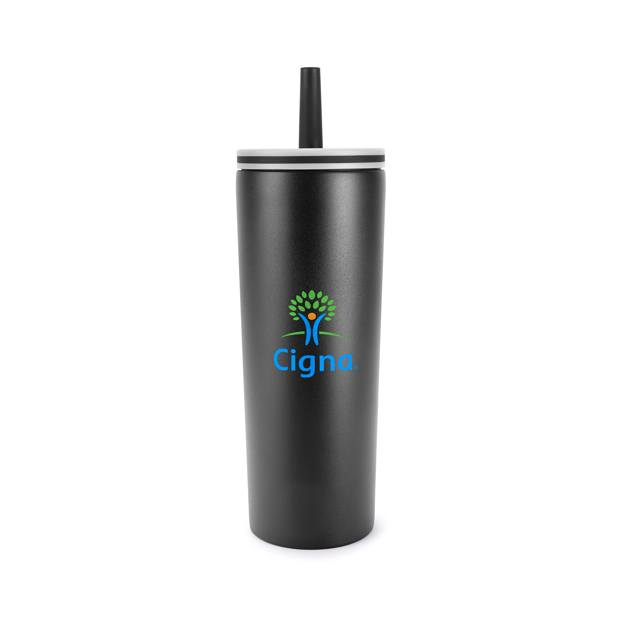 ChillFlow 24oz Stainless Steel Mug with Straw 1