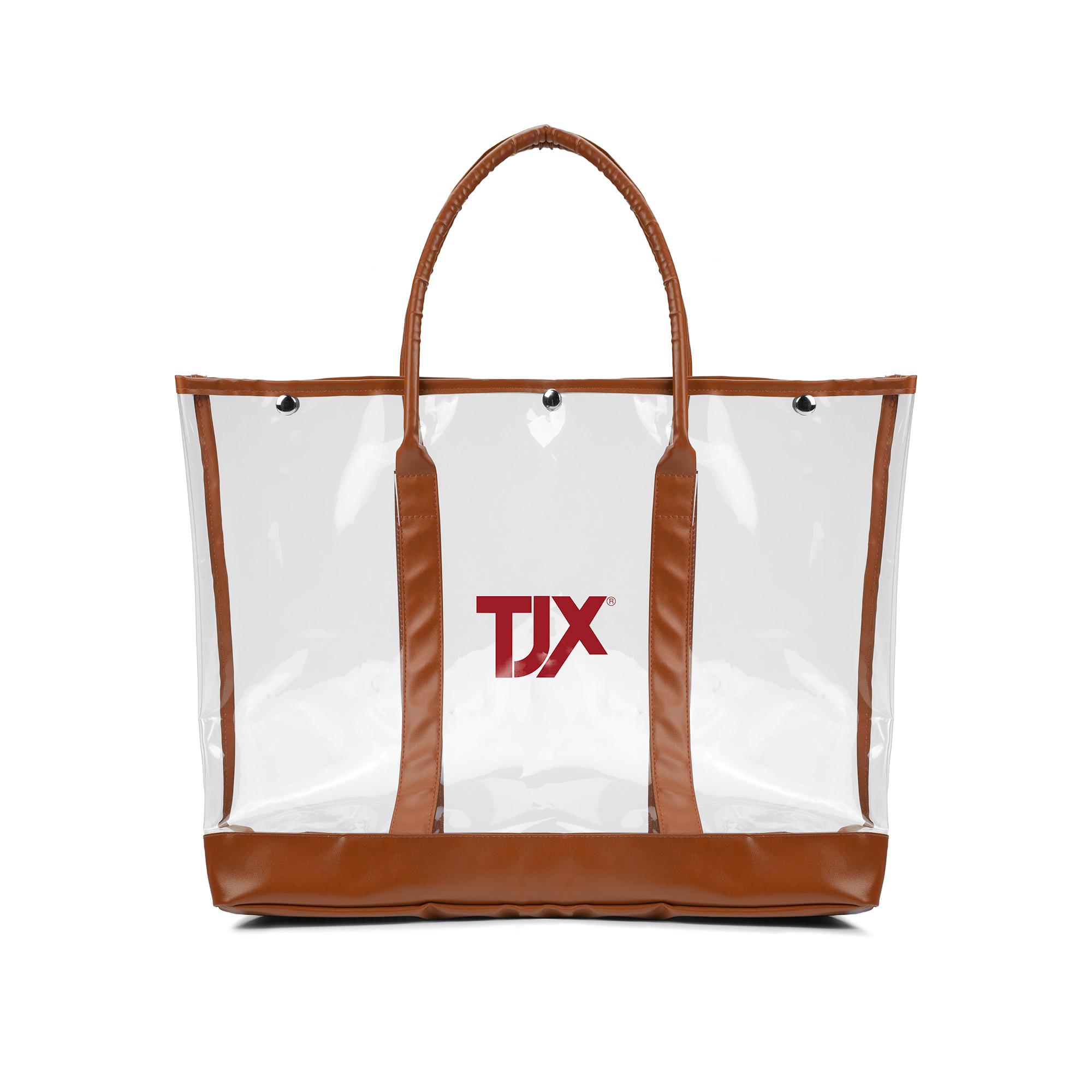 Luxe Button-Top Tote with PU Leather Trim 1