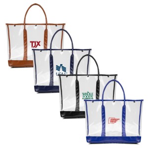 Luxe Button-Top Tote with PU Leather Trim 1 Luxe Button-Top Tote with PU Leather Trim 1