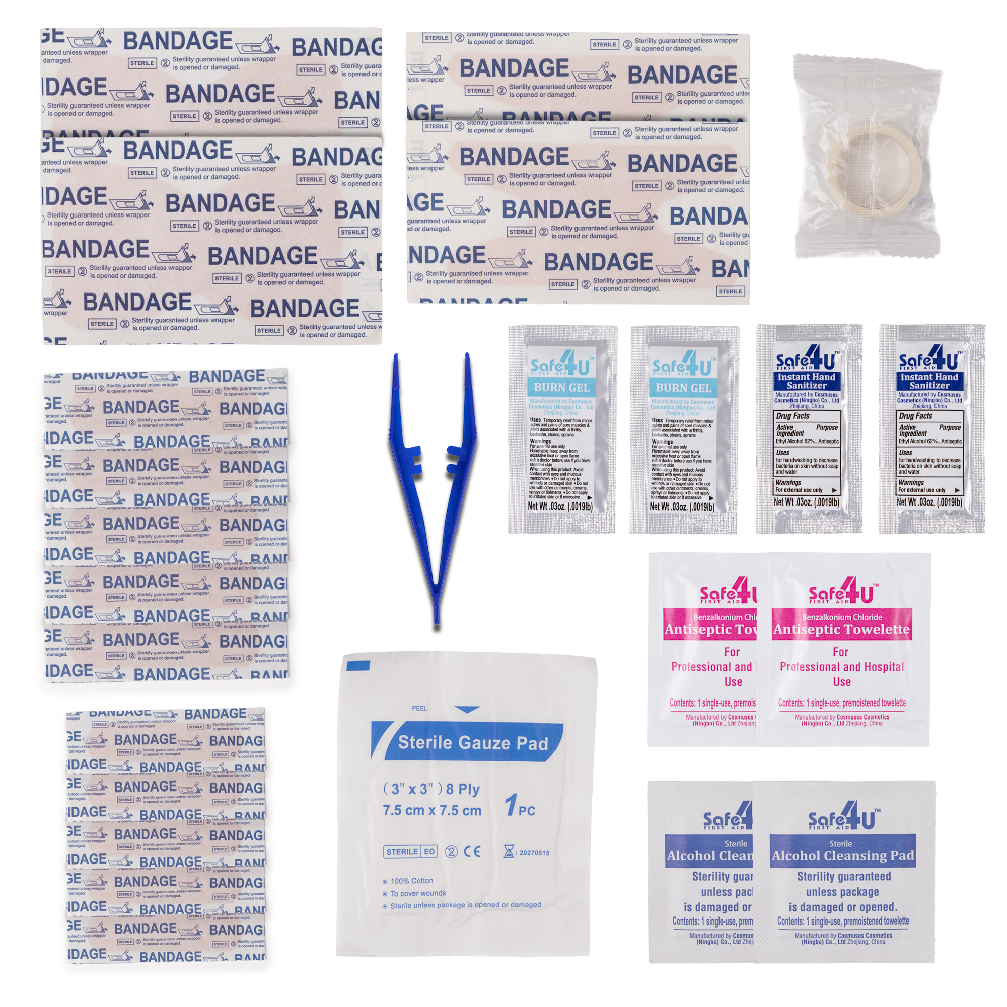 25pc Medium First Aid Kit in Press-Open Case 1