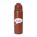 27 oz. Solid Stainless Steel Pop Straw Bottle (Factory Direct) 10-12 Weeks - Red 27 oz. Solid Stainless Steel Pop Straw Bottle (Factory Direct) 10-12 Weeks - Red
