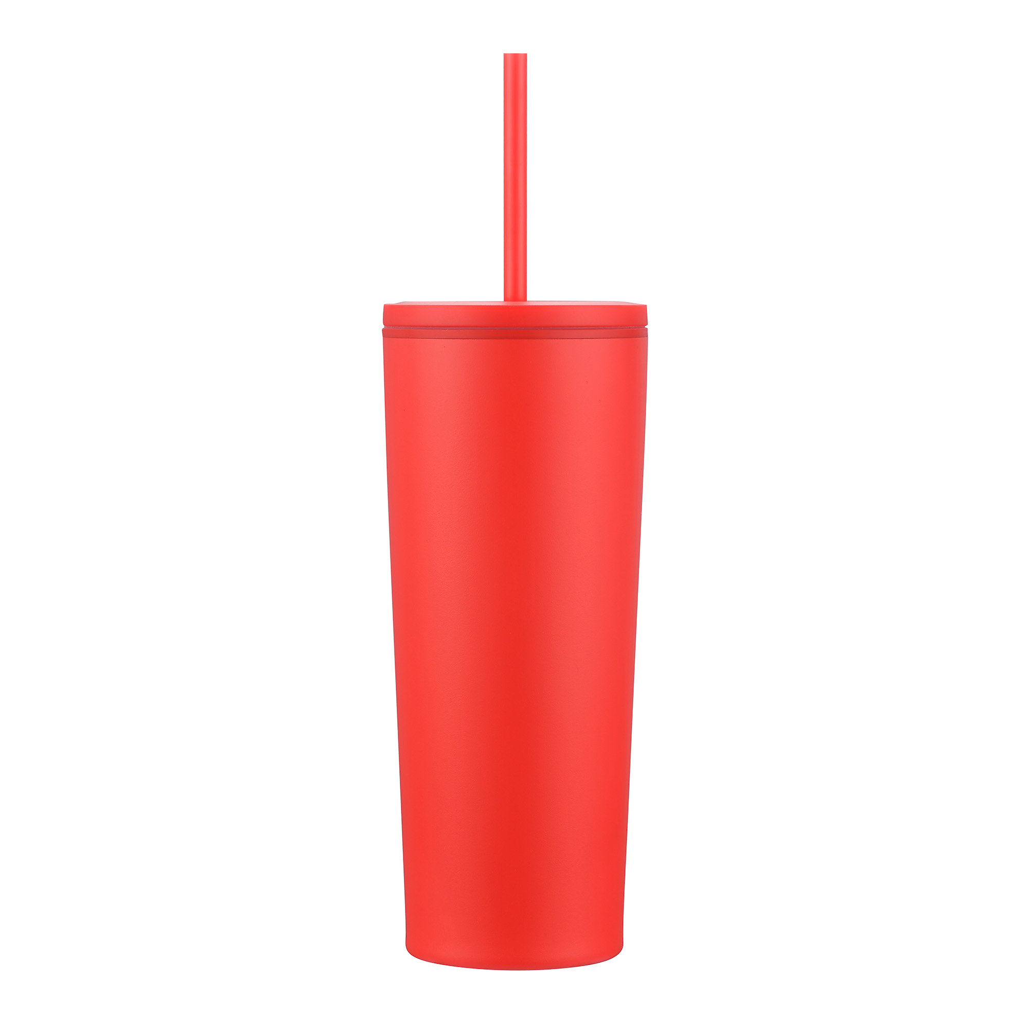 24 Oz. Double Wall Mug with Straw 1