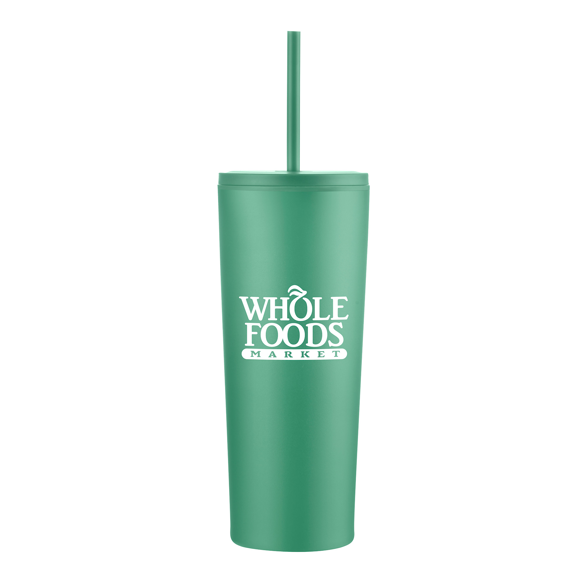 24 Oz. Double Wall Mug with Straw 1