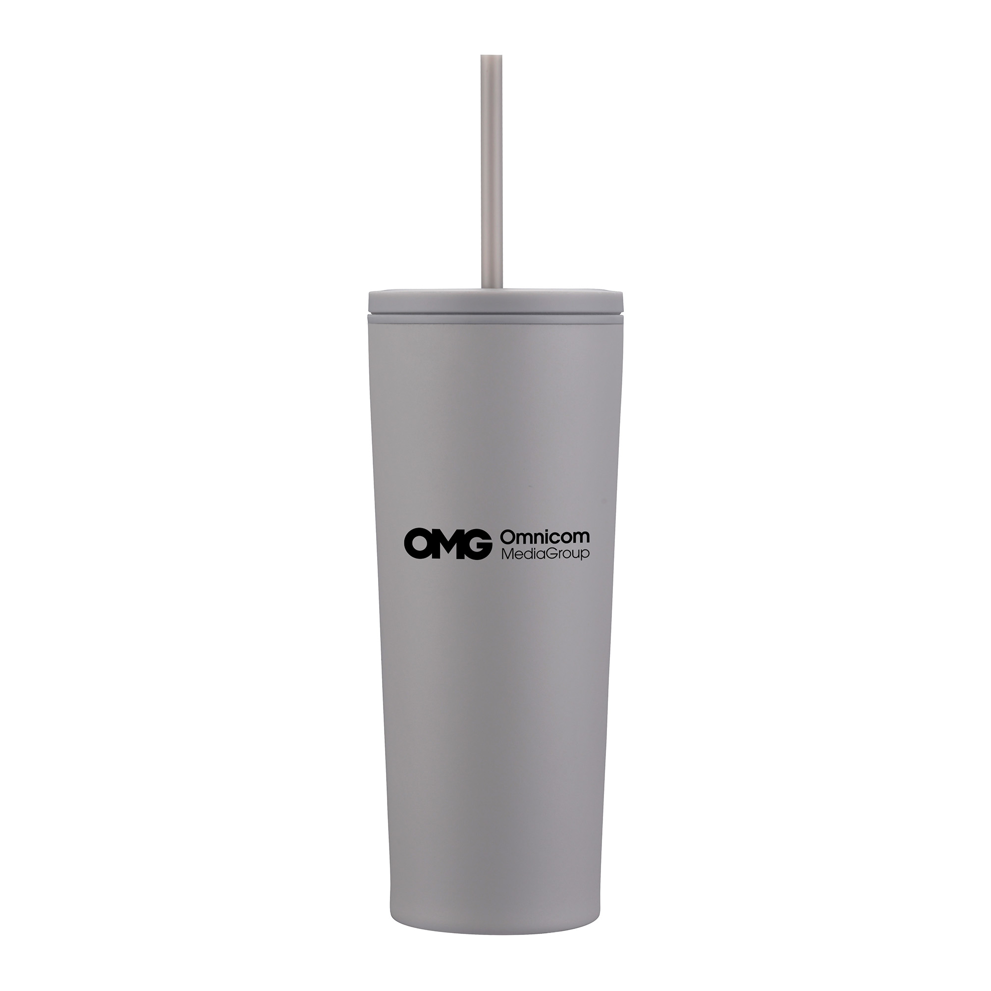 24 Oz. Double Wall Mug with Straw 1