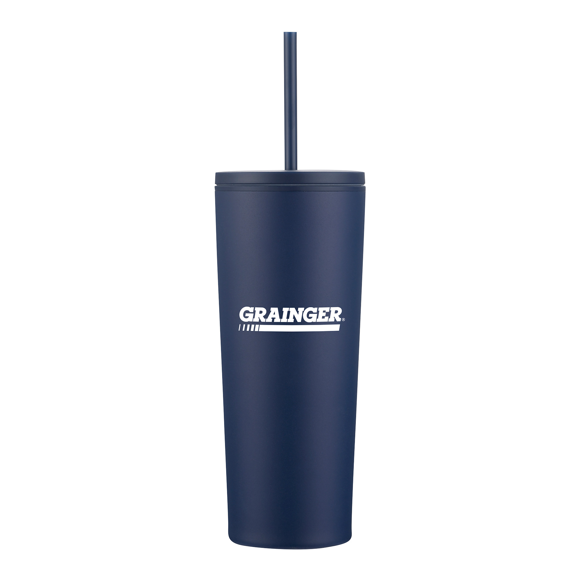 24 Oz. Double Wall Mug with Straw 1