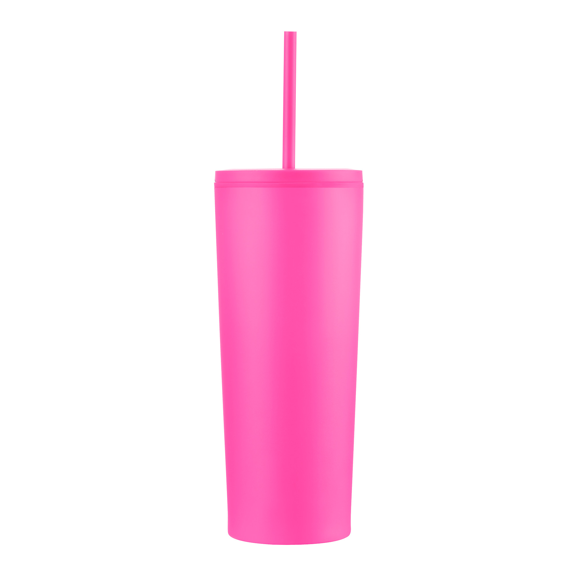 24 Oz. Double Wall Mug with Straw 1