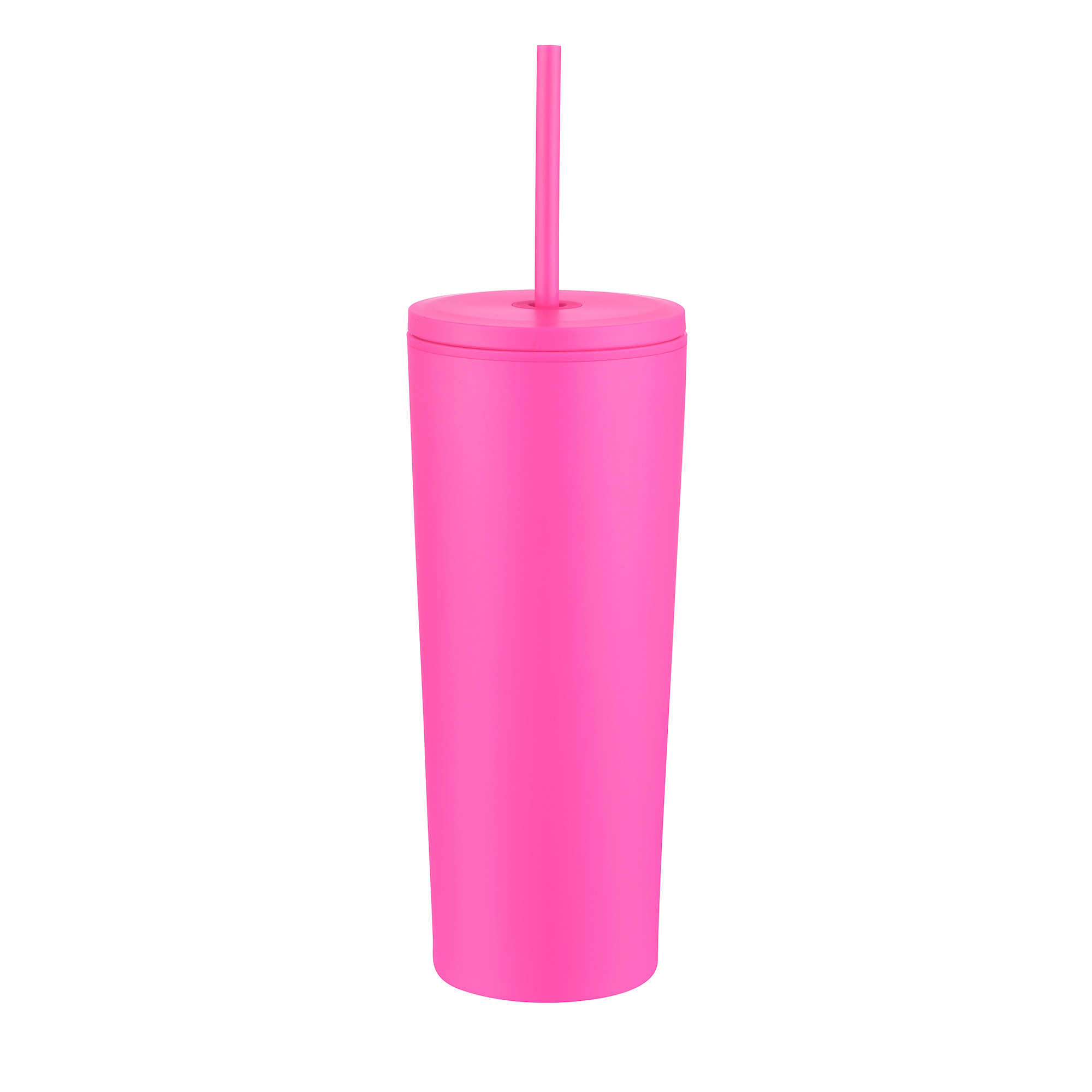 24 Oz. Double Wall Mug with Straw 1