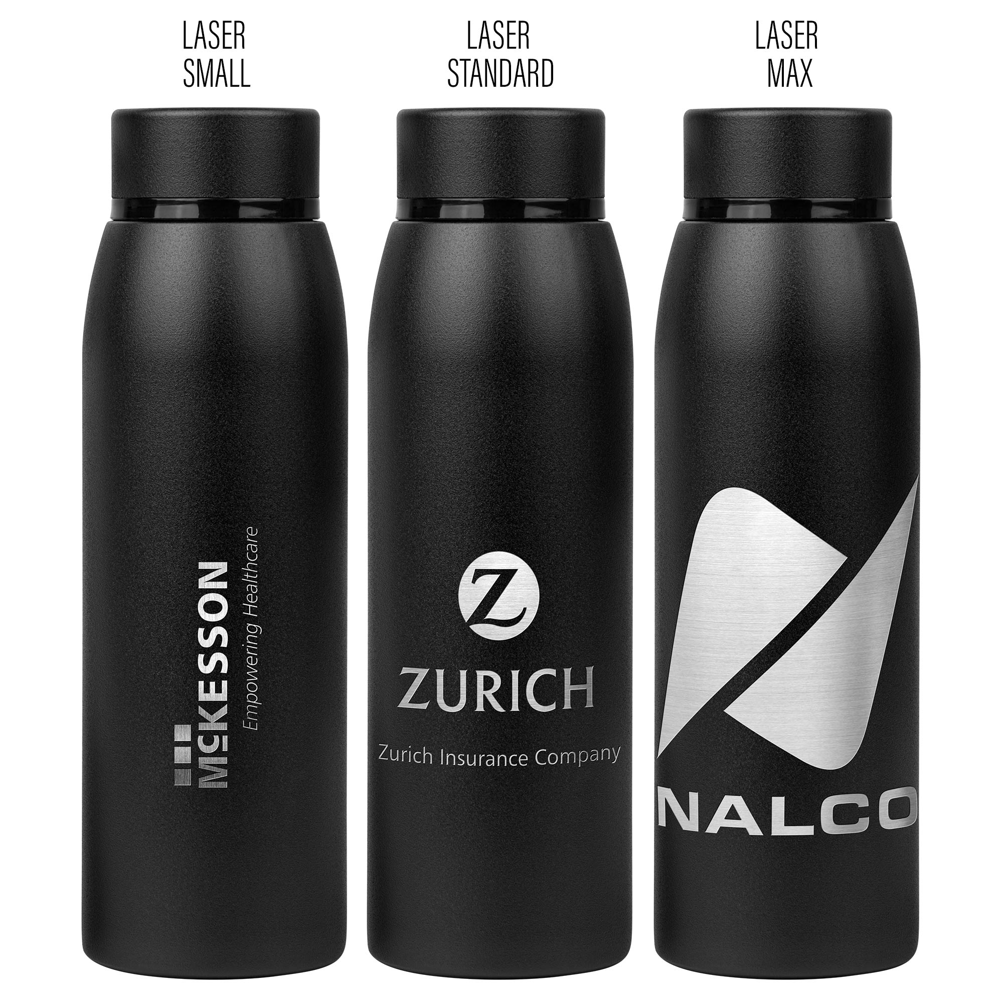 20 Oz. The Cobra Powder-Coated Stainless Steel Water Bottle 1