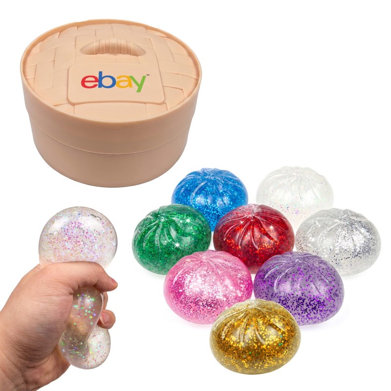 Dumpling Delight Glittery Stress Reliever (Factory Direct) 10-12 Weeks 1 Dumpling Delight Glittery Stress Reliever (Factory Direct) 10-12 Weeks 1