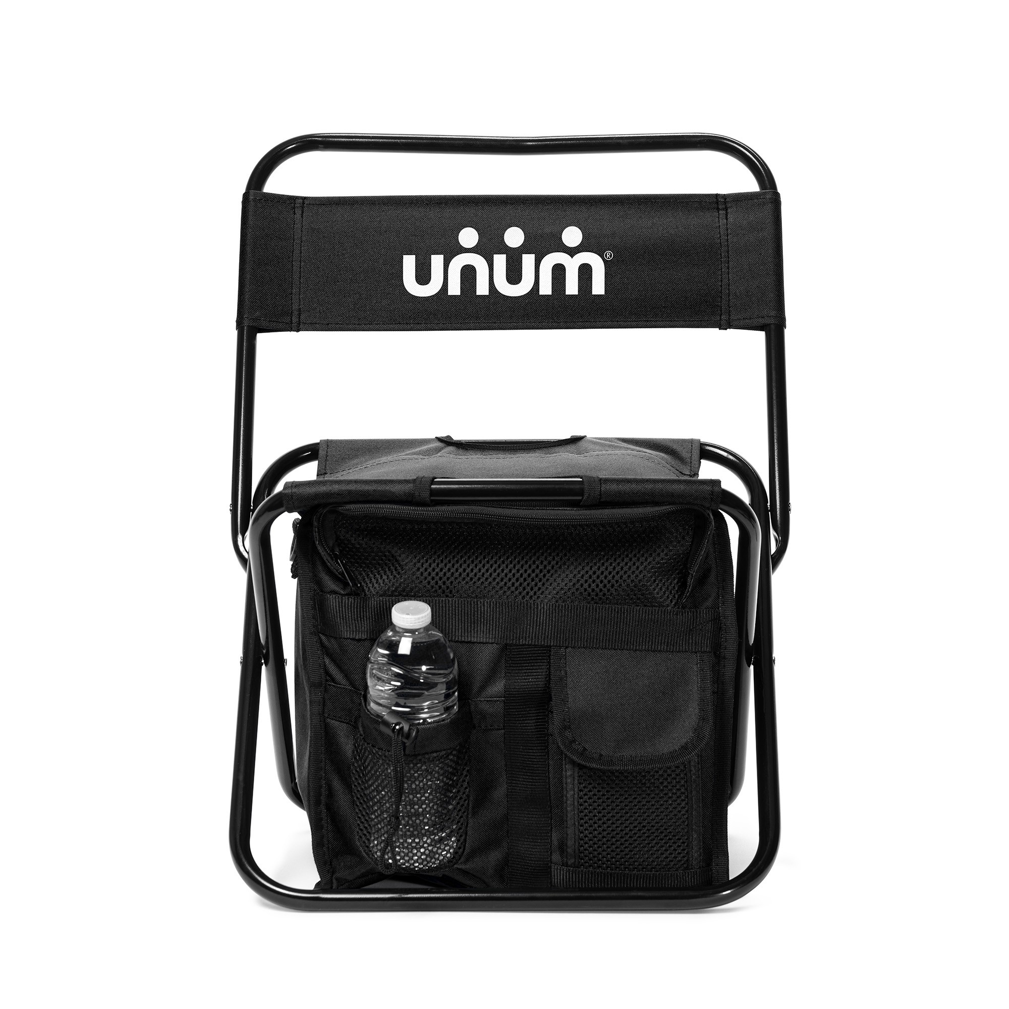 Folding Chair w/24 Can Cooler Bag & Pockets 1