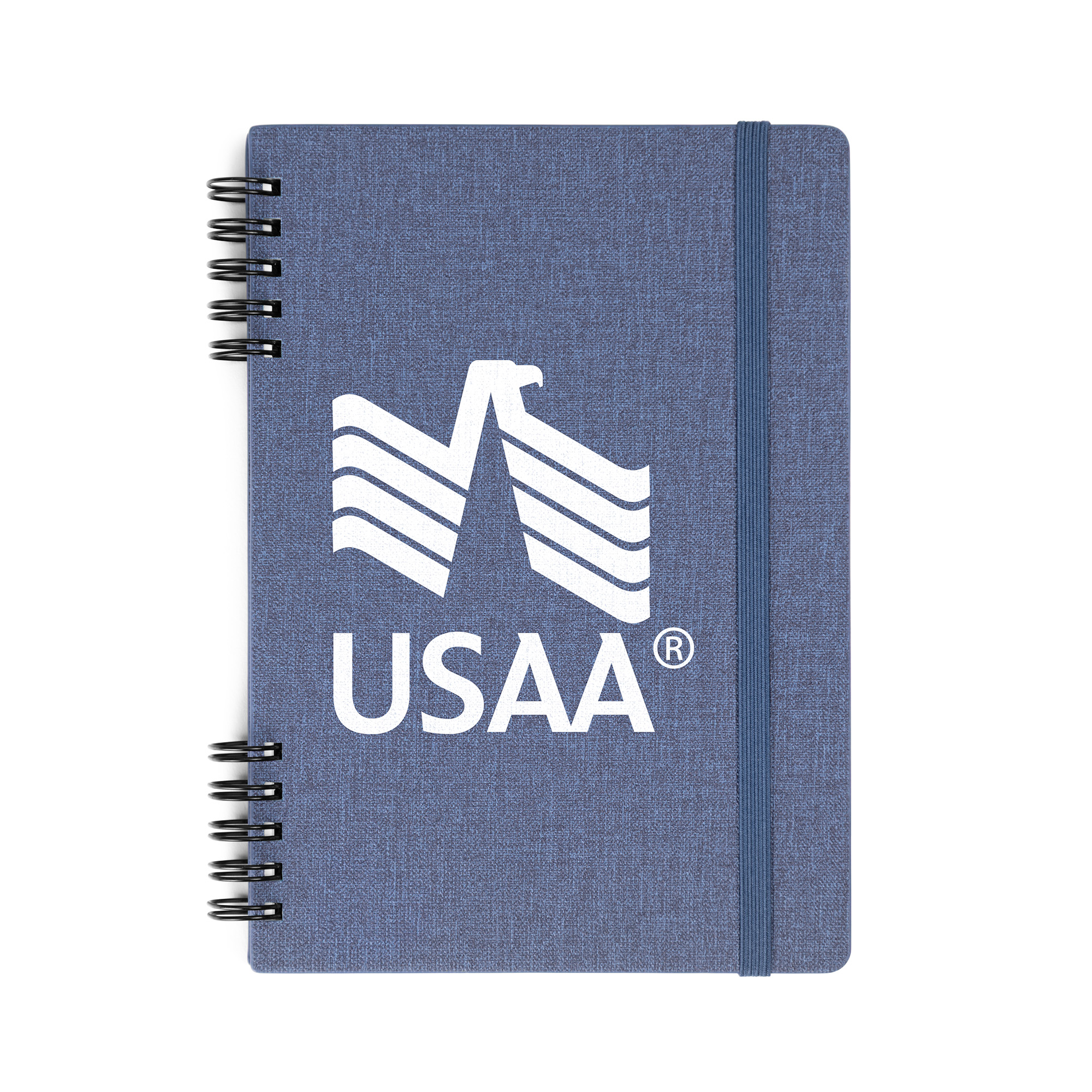 Spiral Linen Leather Notebook 1