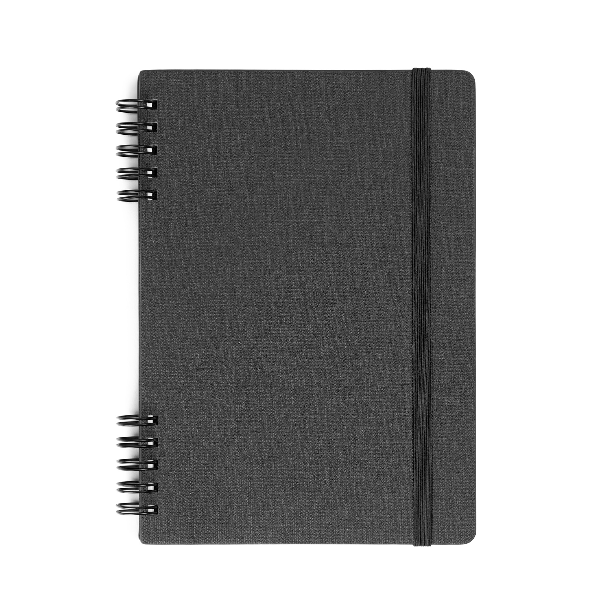 Spiral Linen Leather Notebook 1