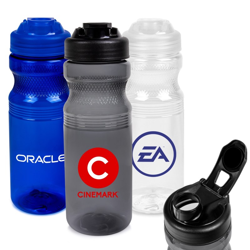 24oz Eco-Polyclear Bottle with Flip Top SNG Lid 1 24oz Eco-Polyclear Bottle with Flip Top SNG Lid 1