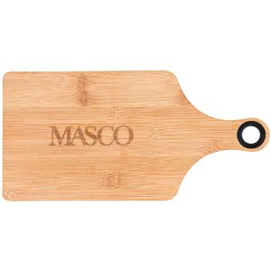 The Genoa 14-Inch Bamboo Cutting Board With Handle (Factory Direct - 10-12 Weeks Ocean) 1 The Genoa 14-Inch Bamboo Cutting Board With Handle (Factory Direct - 10-12 Weeks Ocean) 1
