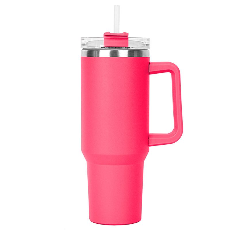 40 Oz. The Hippo Mug & Straw Lid w/Twist Closure 1